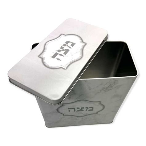 Metal Matzah Box, Matzah Holder, Matzah Plate and Tray 